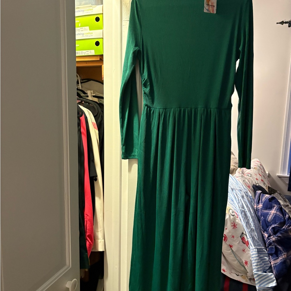 Pretty Garden full length jumpsuit, green, size L